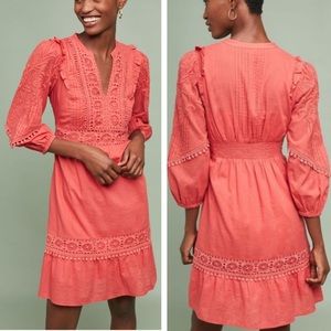 Anthropologie Josephine Embroidered Dress